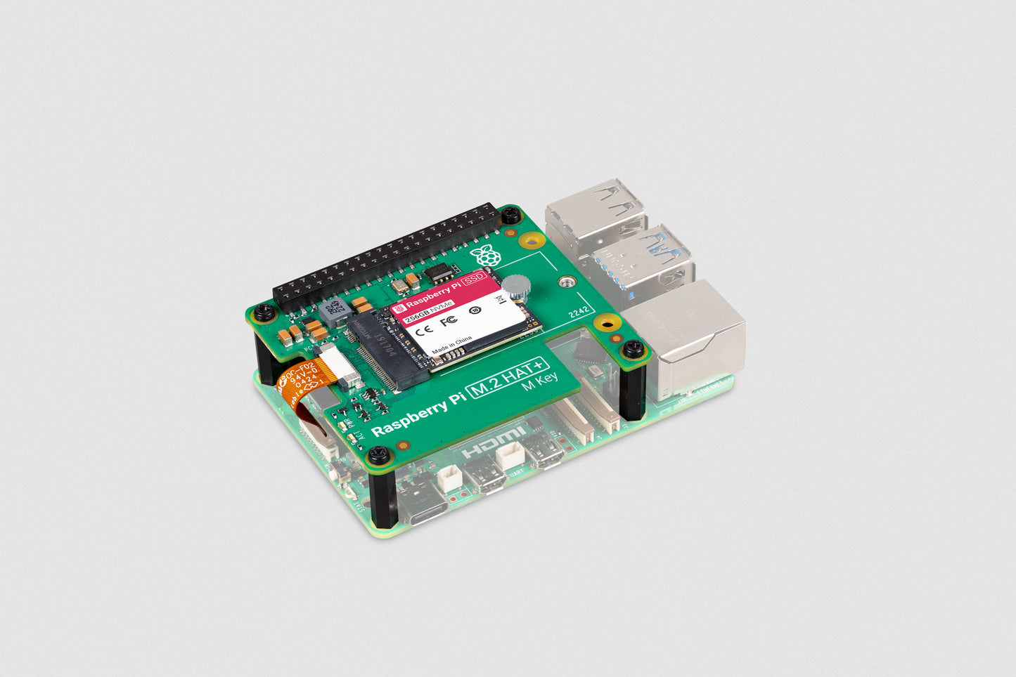 Raspberry Pi M.2 HAT+ (For Raspberry Pi 5)