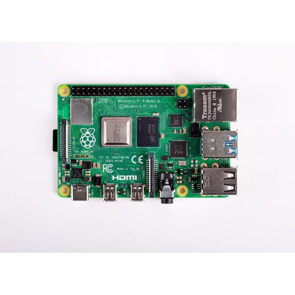 Raspberry Pi 4 Model B with HDMI Female to Micro HDMI Male Adapter-USB-USB-C Adapter-Heatsink