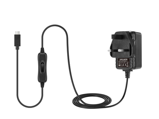 Vilros UK USB-C 5V 3A Power Supply With Switch-Designed for Pi 4