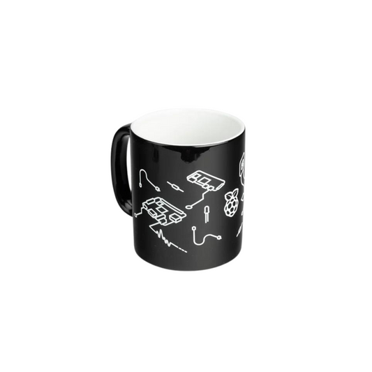 Raspberry Pi Black Design Ceramic Mug