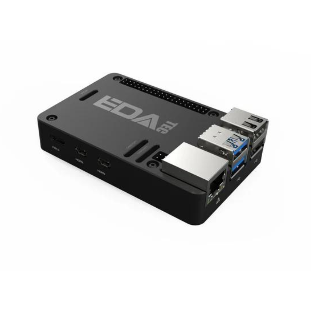 EDATEC Raspberry Pi 5 Passive Cooling Aluminum CNC Box