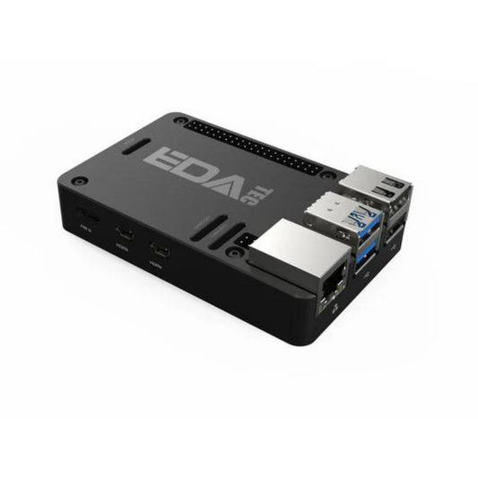 EDATEC Raspberry Pi 5 Passive Cooling Aluminum CNC Box