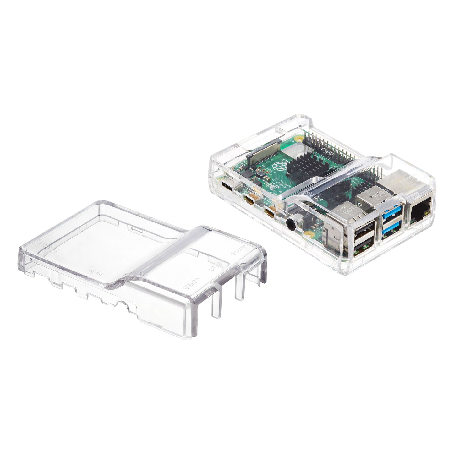 Vilros Raspberry Pi 4 Compatible Case with Two Covers