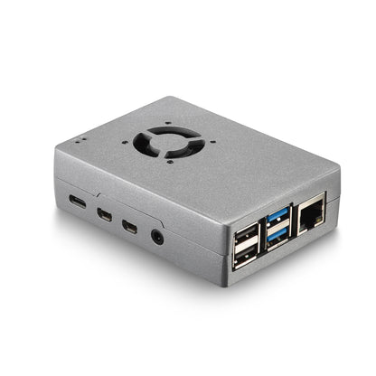Vilros Raspberry Pi 4 Compatible Heavy-Duty Aluminum Alloy Case with Pre-installed Ready to Connect Fan