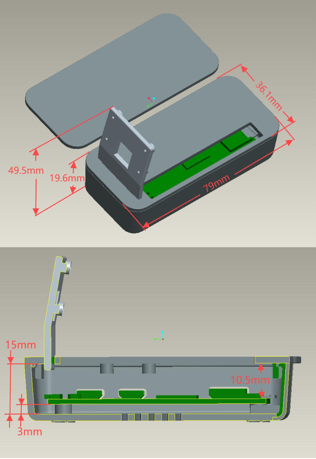 Vilros Multi Use ABS Case for  Raspberry Pi Zero/ Zero W/ Zero 2 W (V2)