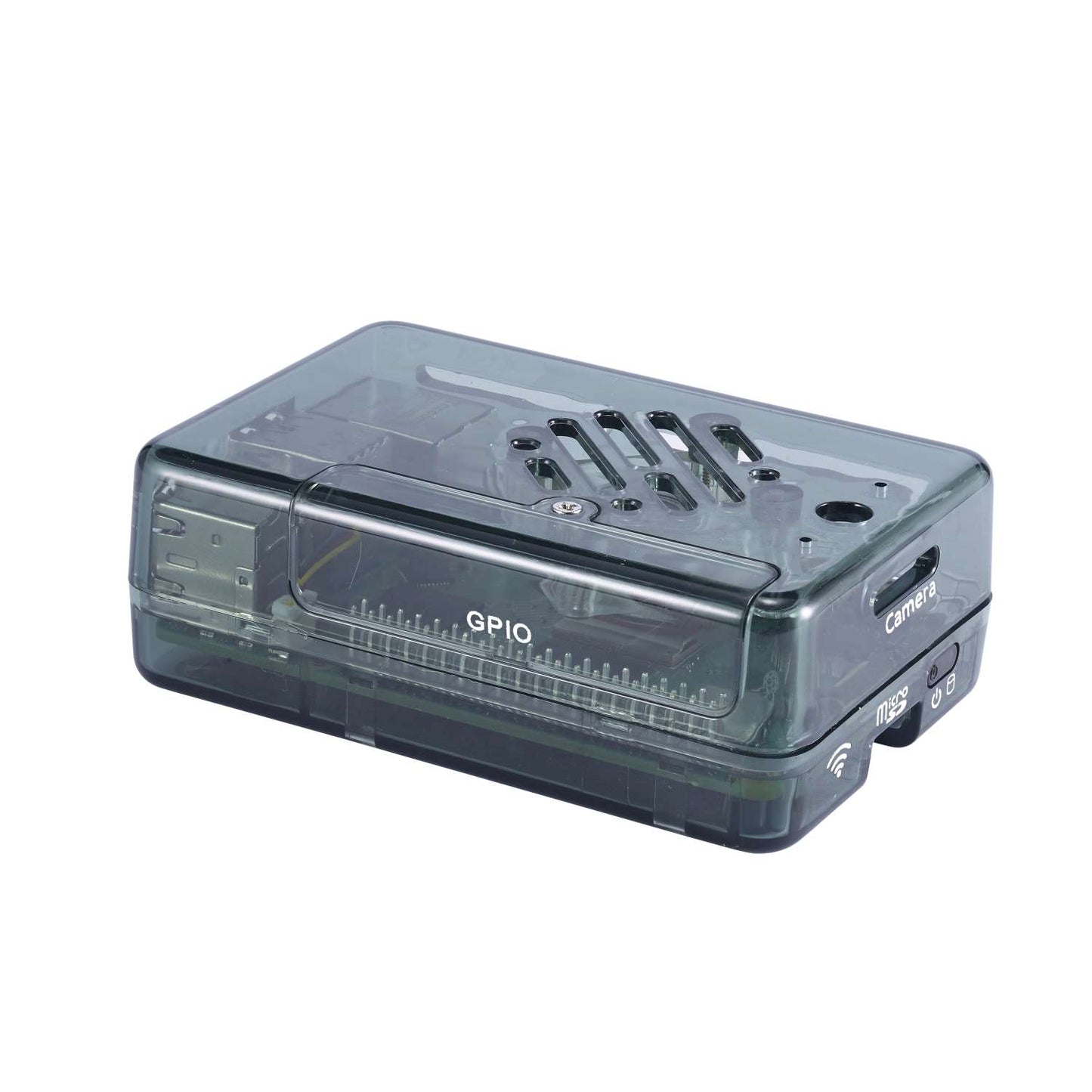 Vilros GLOWCOOL Clear Transparent ABS case For Raspberry Pi 5 With LED Fan