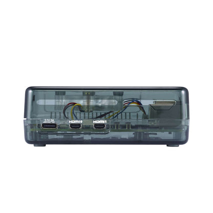 Vilros GLOWCOOL Clear Transparent ABS case For Raspberry Pi 5 With LED Fan