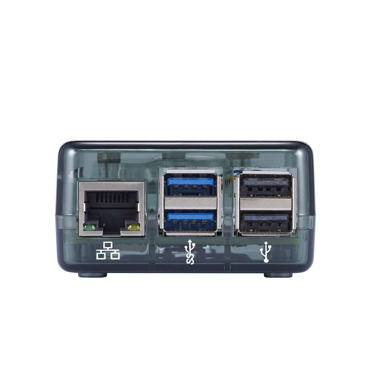 Vilros GLOWCOOL Clear Transparent ABS case For Raspberry Pi 5 With LED Fan