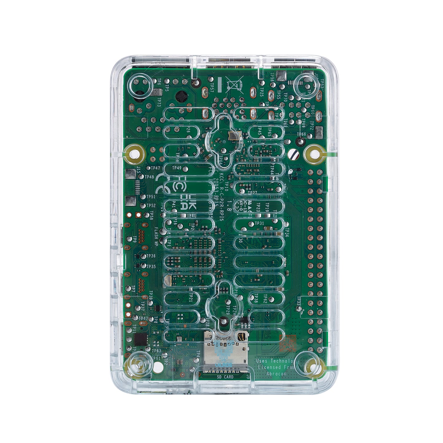 Vilros GLOWCOOL Clear Transparent ABS case For Raspberry Pi 5 With LED Fan