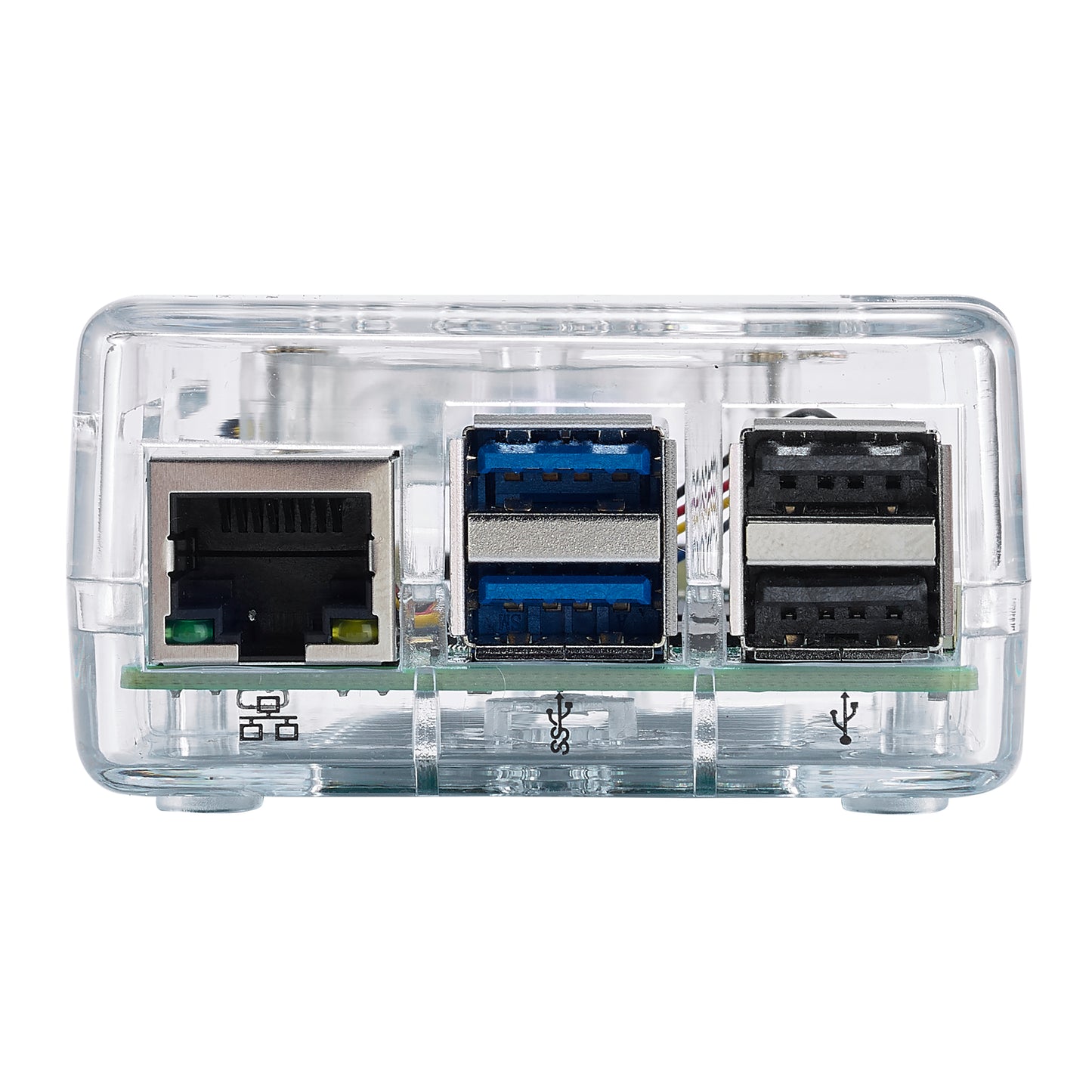 Vilros GLOWCOOL Clear Transparent ABS case For Raspberry Pi 5 With LED Fan