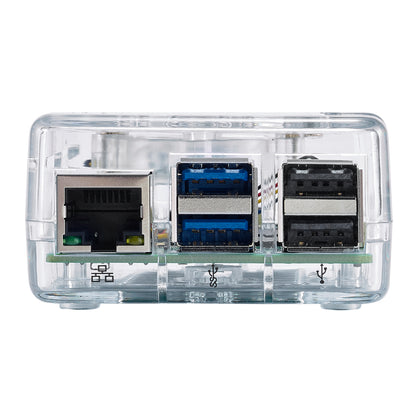 Vilros GLOWCOOL Clear Transparent ABS case For Raspberry Pi 5 With LED Fan