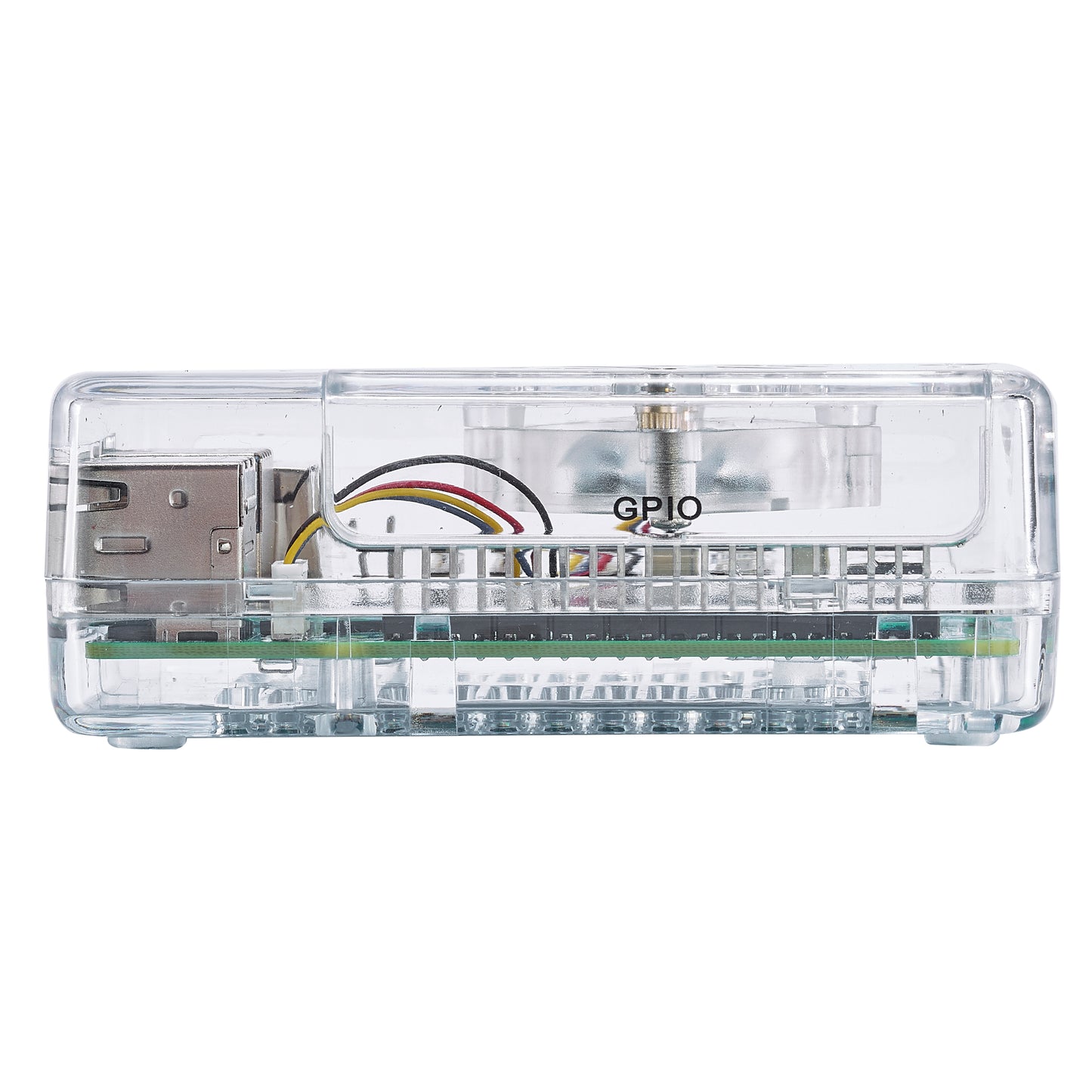 Vilros GLOWCOOL Clear Transparent ABS case For Raspberry Pi 5 With LED Fan