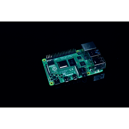 Raspberry Pi 4 Model B with HDMI Female to Micro HDMI Male Adapter-USB-USB-C Adapter-Heatsink