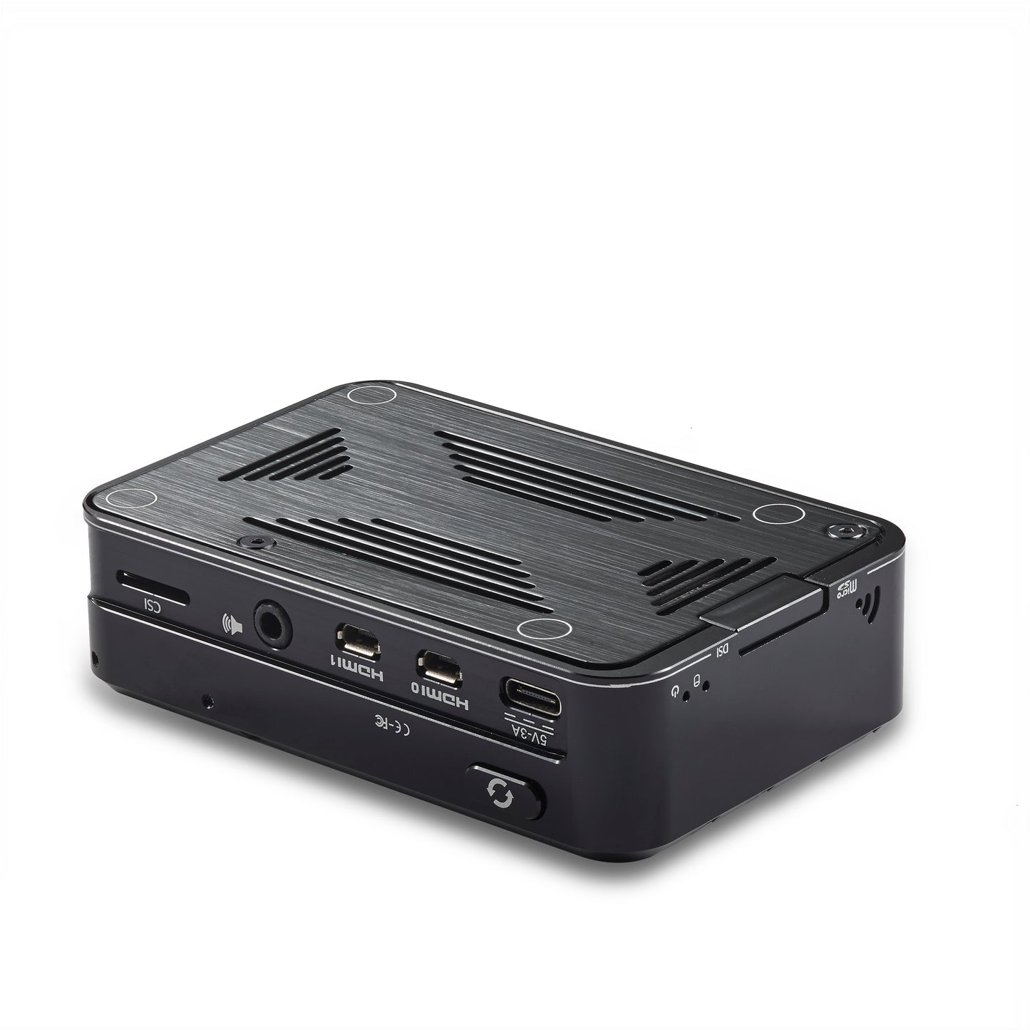 Vilros Raspberry Pi 4 Compatible Deluxe Passive Cooling Case- Black