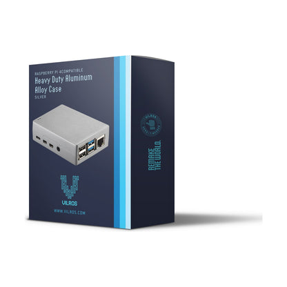 Vilros Raspberry Pi 4 Compatible Passive Cooling Heavy Duty Aluminum Alloy Case