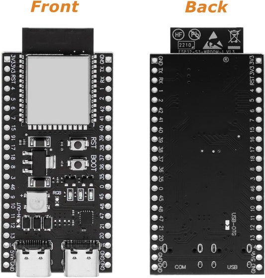 ESP ESP-32-S3 Development Board ESP-32-S3 Module with ESP-1-N16R8 Low Power MCU with Dual-Mode Wi-Fi and Bluetooth Type-C Connector Compatible with Arduino