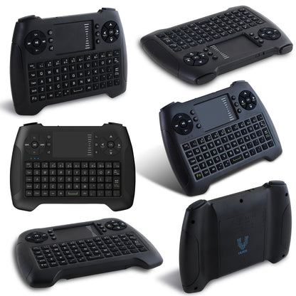 Mini Wireless Keyboard and Touchpad with Gaming Style Mouse Buttons -Great for Raspberry Pi