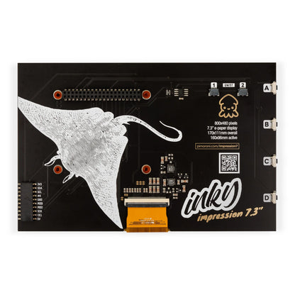 Pimoroni Inky Impression 7.3" (7 colour ePaper/E Ink HAT)