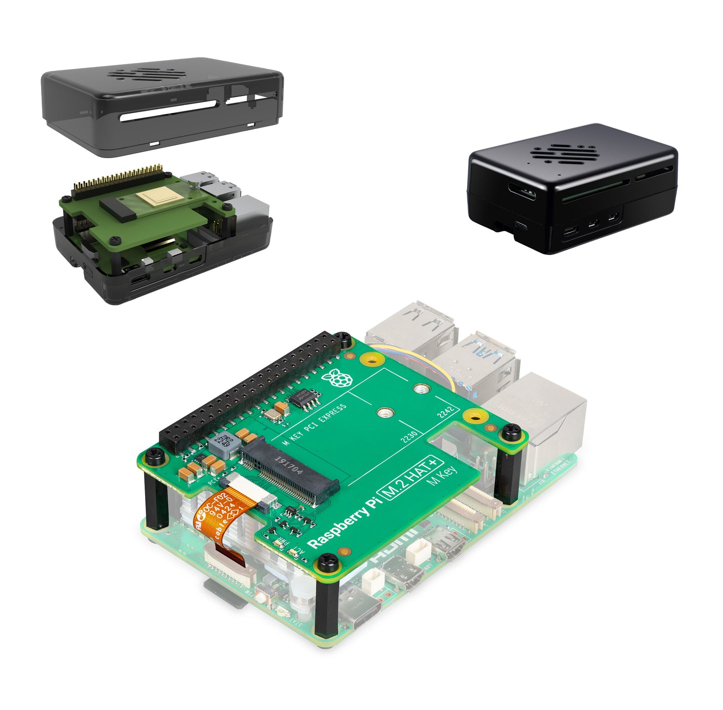Raspberry Pi M.2 HAT+ (For Raspberry Pi 5)