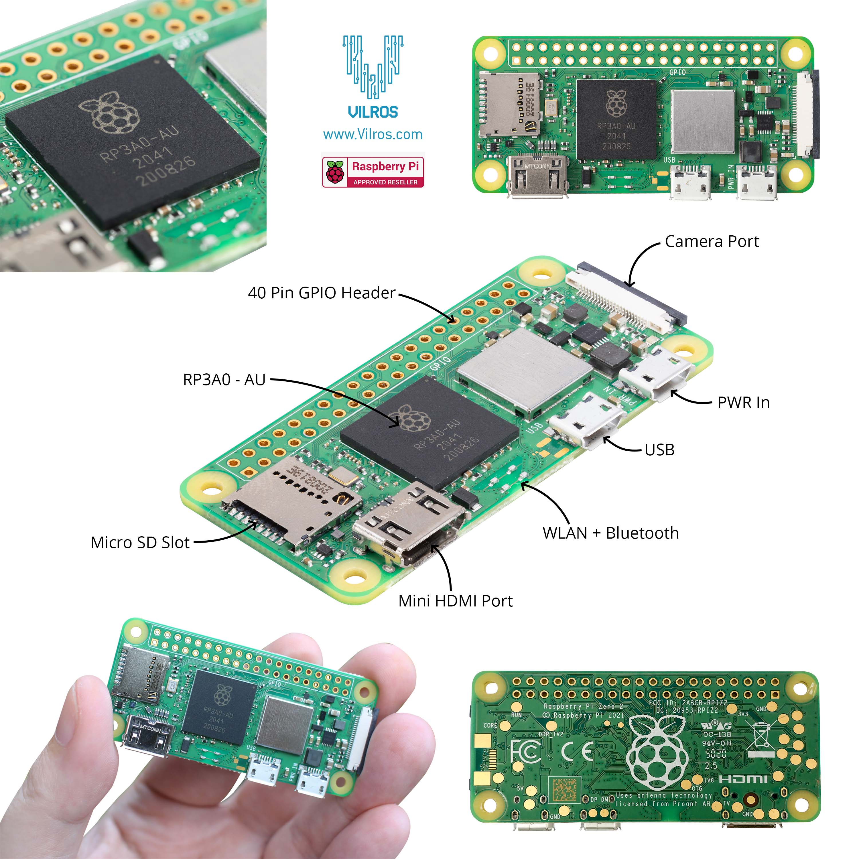 Raspberry Pi Zero 2 W : : Elektronik