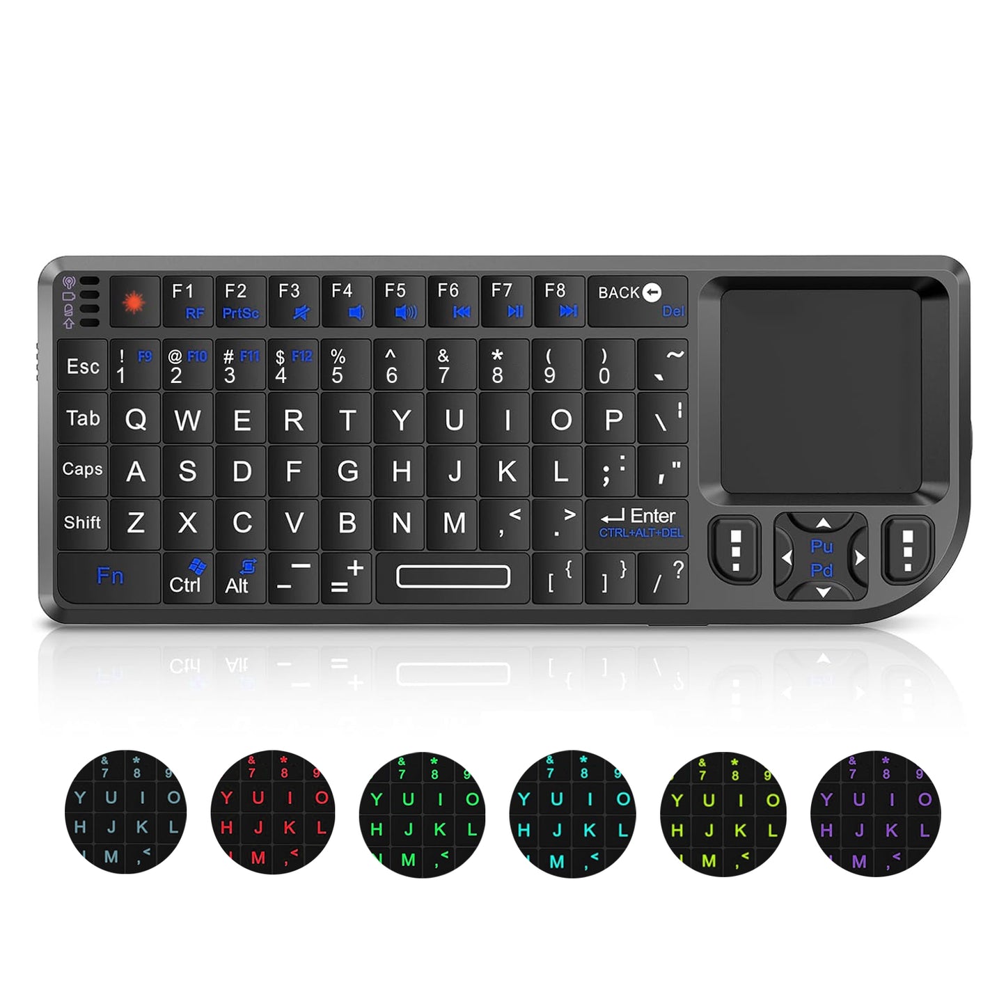 Mini 2.4 G Wireless Keyboard With Touch Pad with Internal Battery