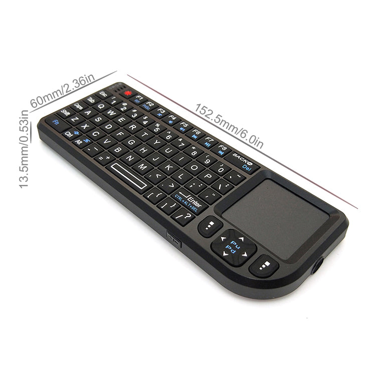 Mini 2.4 G Wireless Keyboard With Touch Pad with Internal Battery