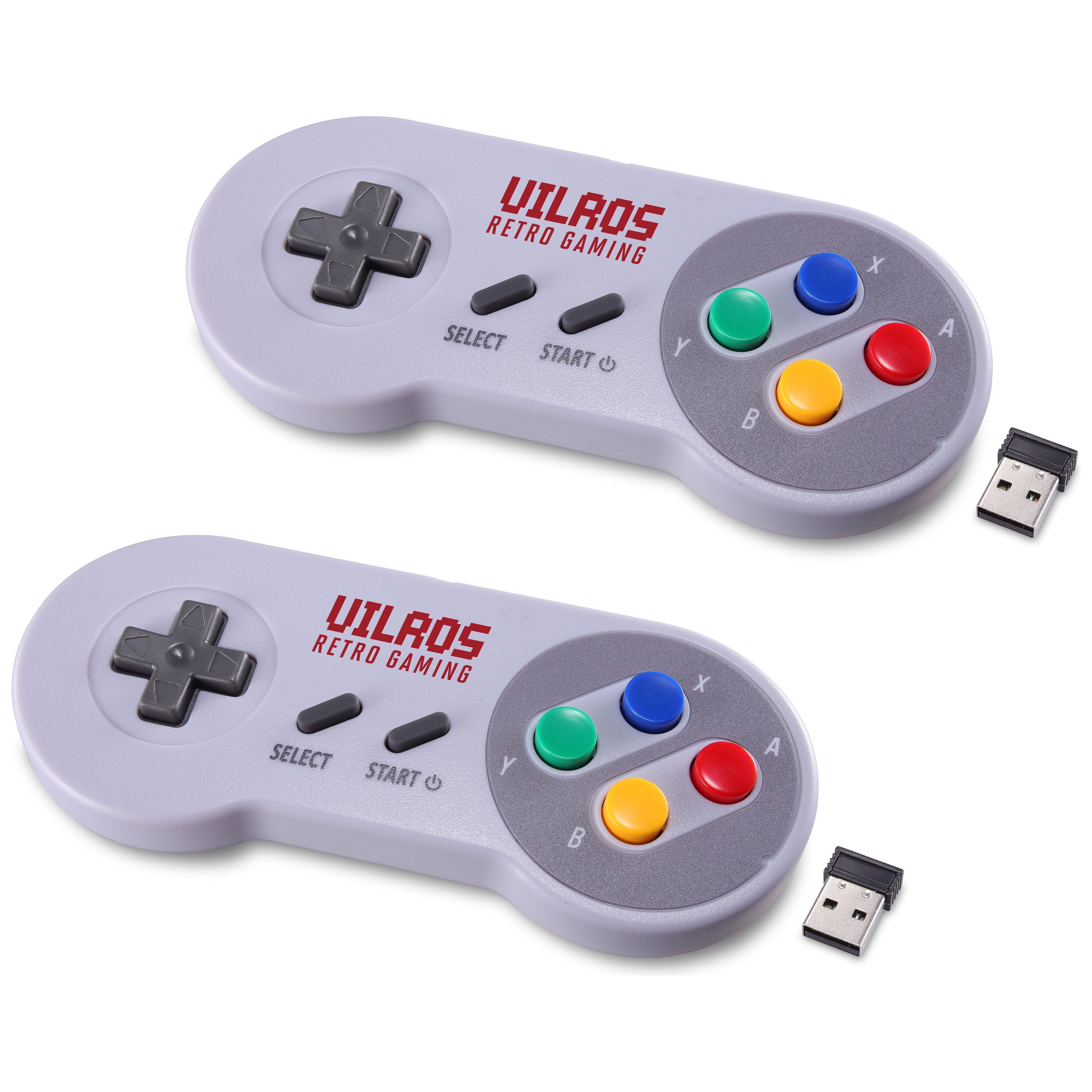Vilros Wireless USB Retro Gaming SNES Style Gamepads Set of