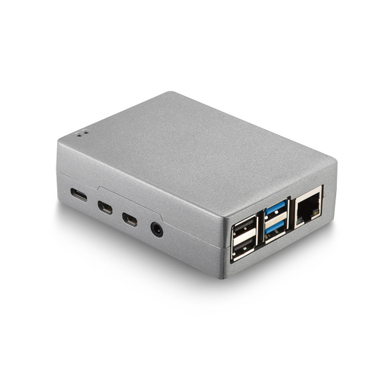 Vilros RP 4 Compatible Passive Cooling Case (Silver)-Custom Logo