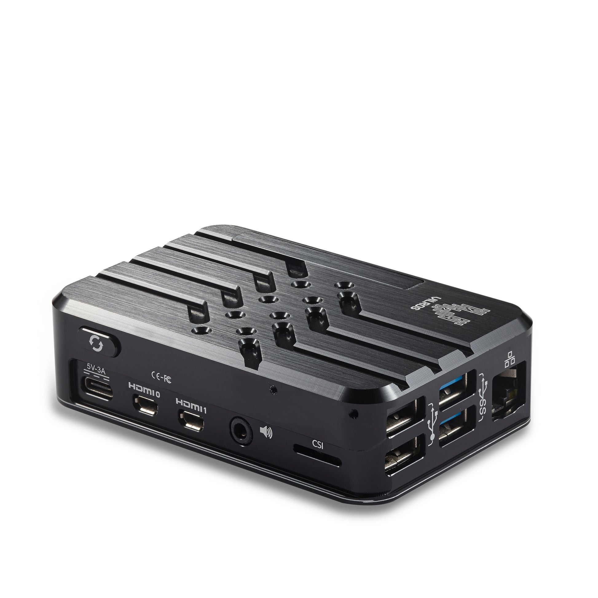Vilros Raspberry Pi 4 Compatible Deluxe Passive Cooling Case- Black - Vilros.com