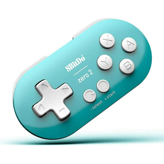 8Bitdo Zero 2 Mini Bluetooth Gamepad for Switch Windows Android MacOS Steam Raspberry Pi (Turquoise) - Vilros.com