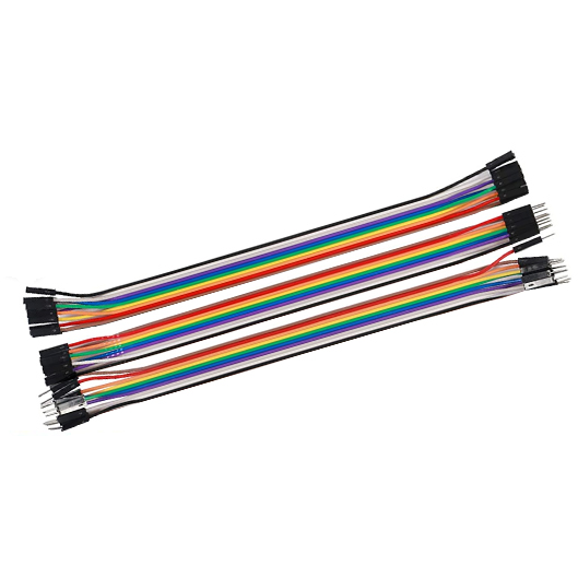 Set of 30 Jumper Wires (10pc M-M 10pcM-F 10pc-F-F) - Vilros.com