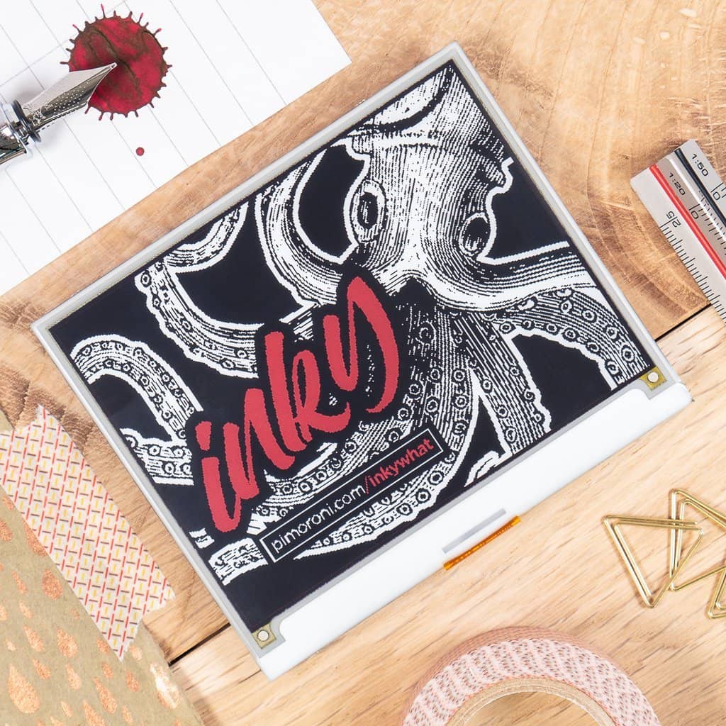 Pimoroni Inky wHAT (ePaper/eInk/EPD) - Vilros.com