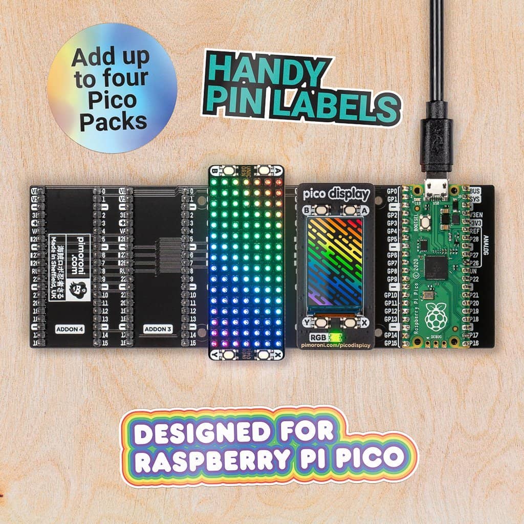 Pimoroni Pico Decker (Quad Expander) - Vilros.com