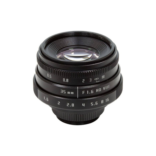 Arducam 35mm F1.6 Mirrorless C-Mount Lens for Raspberry Pi HQ Camera, with C-CS Adapter - Vilros.com