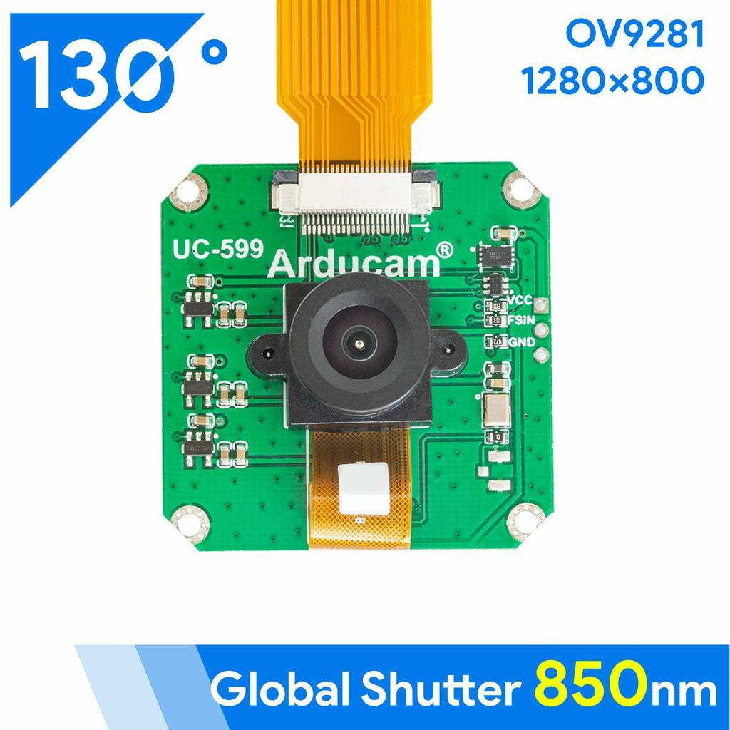 Arducam OV9281 1MP Mono Global Shutter Camera Module with 130deg 850nm Only M12 Mount for Raspberry Pi - Vilros.com