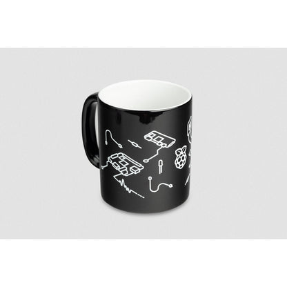 Raspberry Pi Black Design Ceramic Mug - Vilros.com