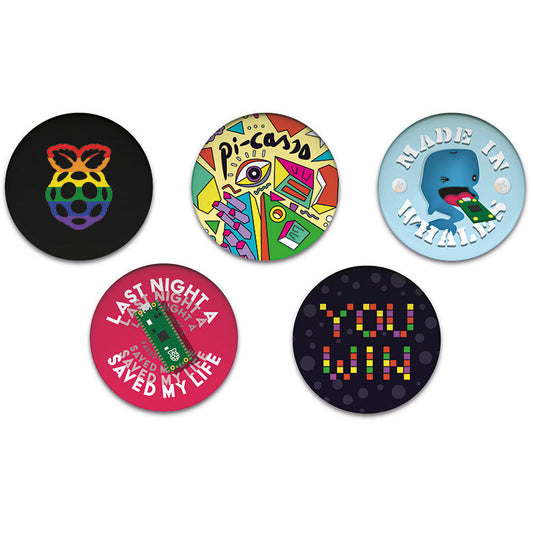 Raspberry Pi Badge Pack: Set 1 - Vilros.com