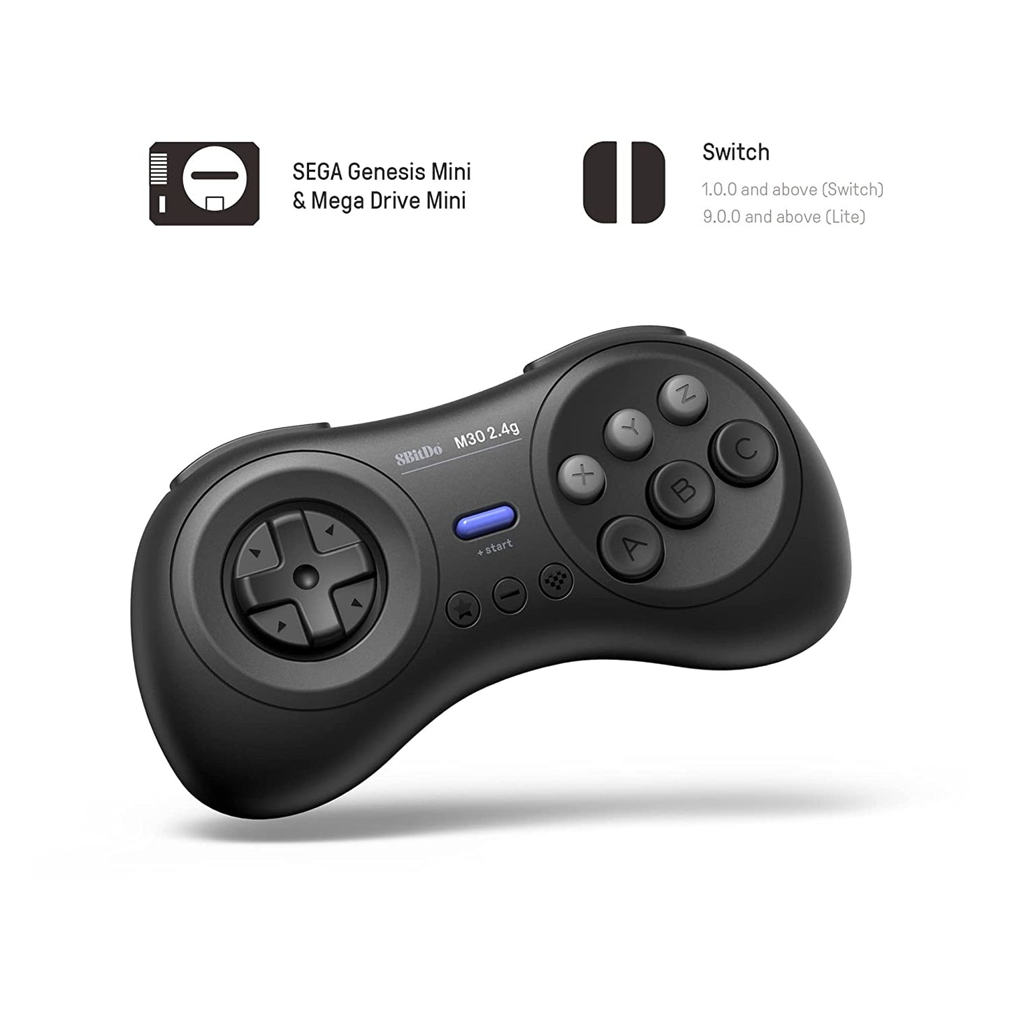 8Bitdo M30 2.4G Wireless Gamepad for Sega Genesis Mini and Mega Drive Mini - Sega Genesis - Vilros.com