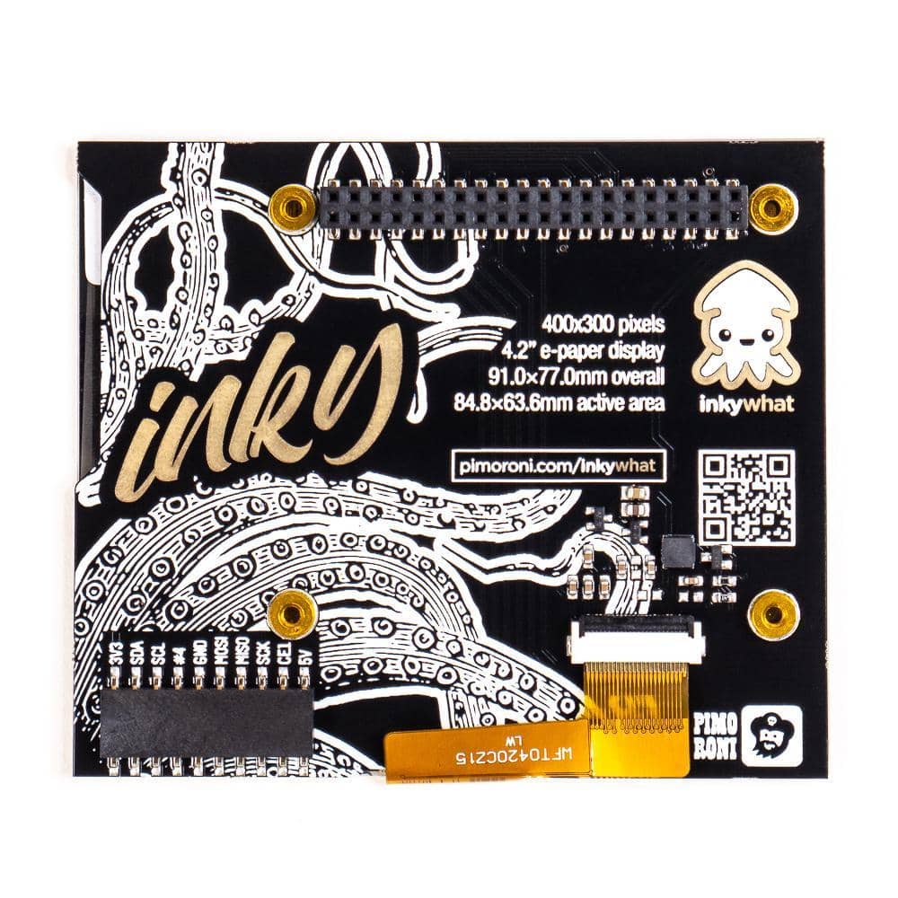 Pimoroni Inky wHAT (ePaper/eInk/EPD) - Vilros.com