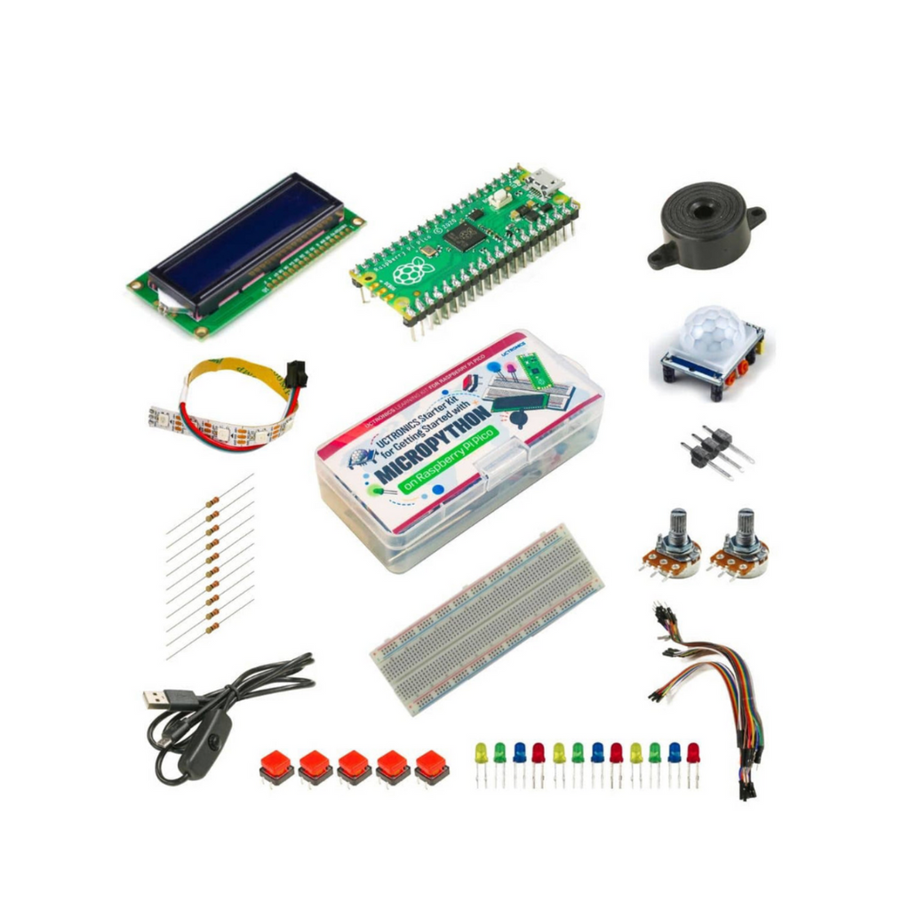 UCTRONICS Raspberry Pi Pico Starter Kit for Official Get Started with MicroPython on Raspberry Pi Pico Book--Includes a Pre-soldered Pico Board - Vilros.com