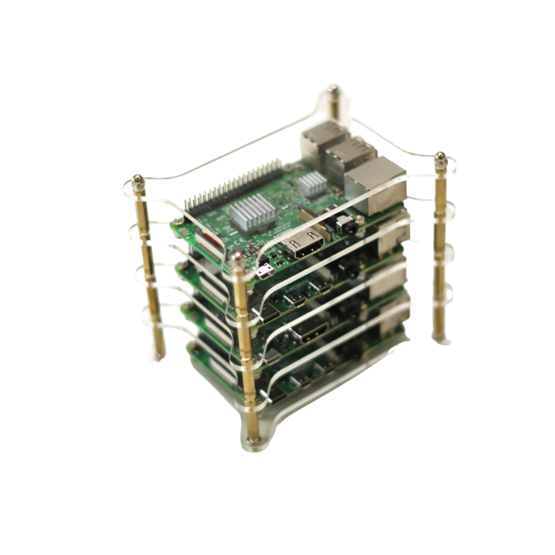 Raspberry Pi Zero 2 W Cluster Stacks Four Boards