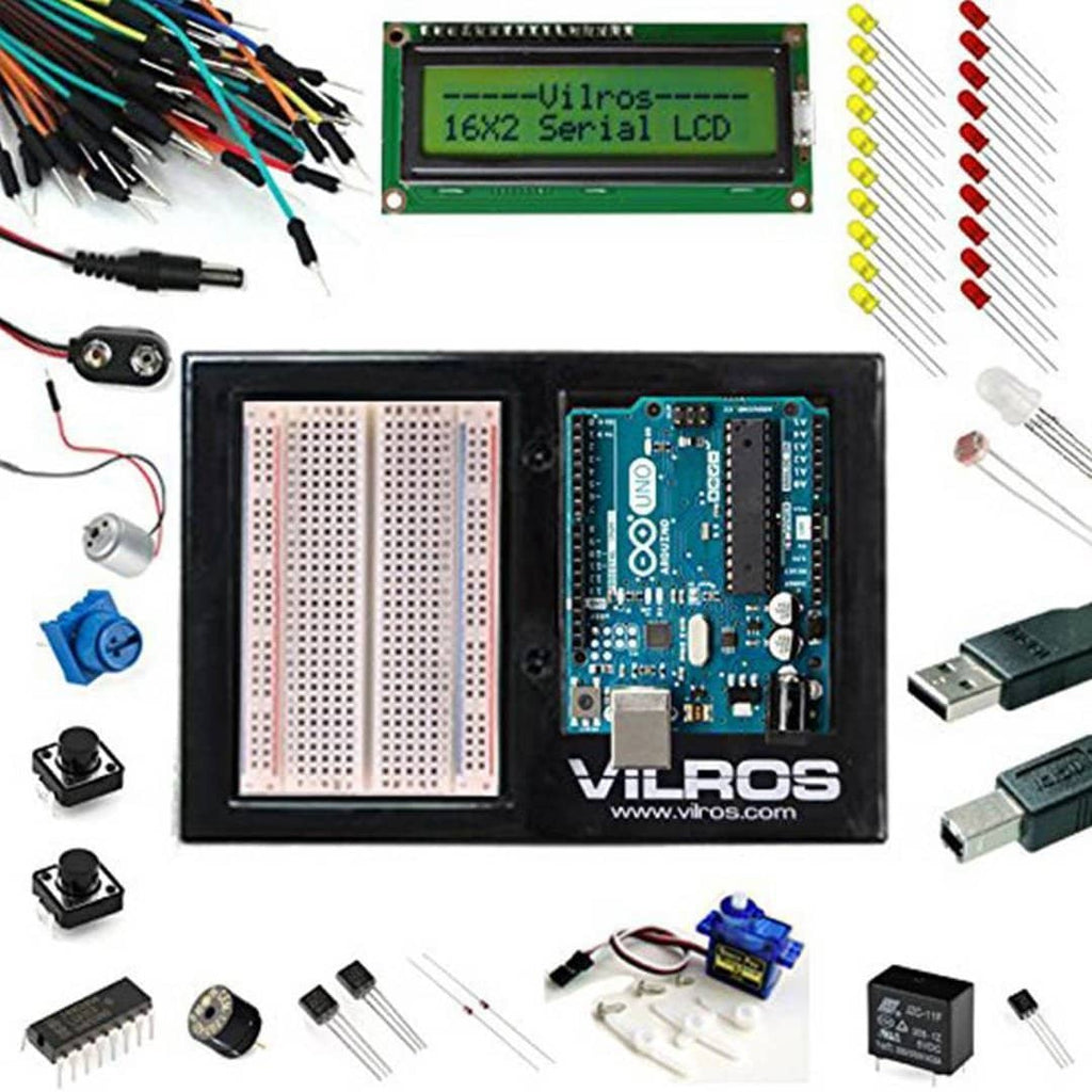Arduino Uno Ultimate Starter Kit + LCD Module - Vilros.com