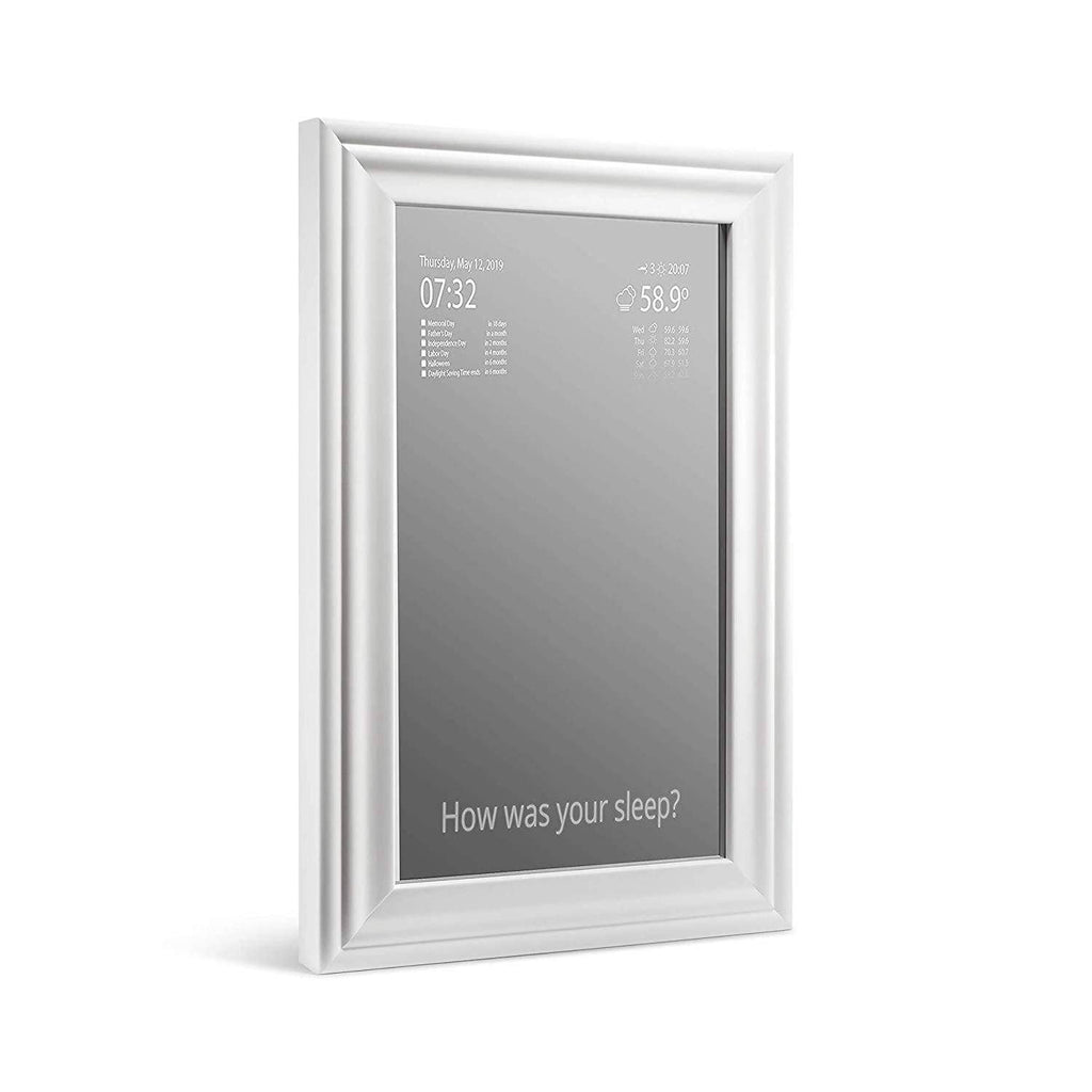 Vilros Magic Glass Mirror and Frame - 2 Way Mirror for Smart Mirror Project Includes Internal Ready to Connect LCD - Vilros.com