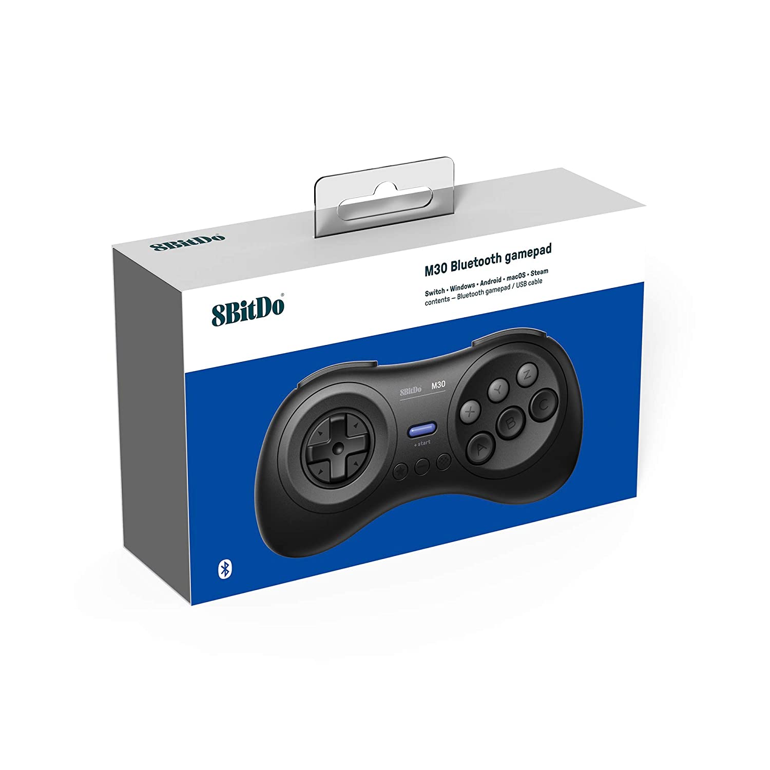 8Bitdo M30 Bluetooth Gamepad for Switch, PC, macOS and Android with Sega Genesis & Mega Drive Style - Vilros.com