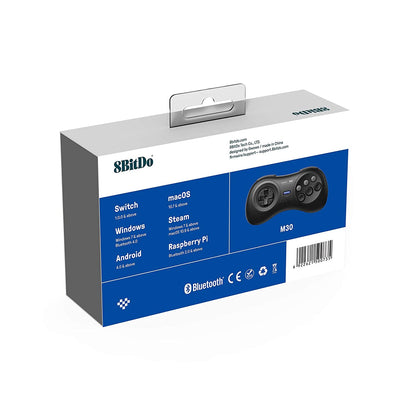 8Bitdo M30 Bluetooth Gamepad for Switch, PC, macOS and Android with Sega Genesis & Mega Drive Style - Vilros.com