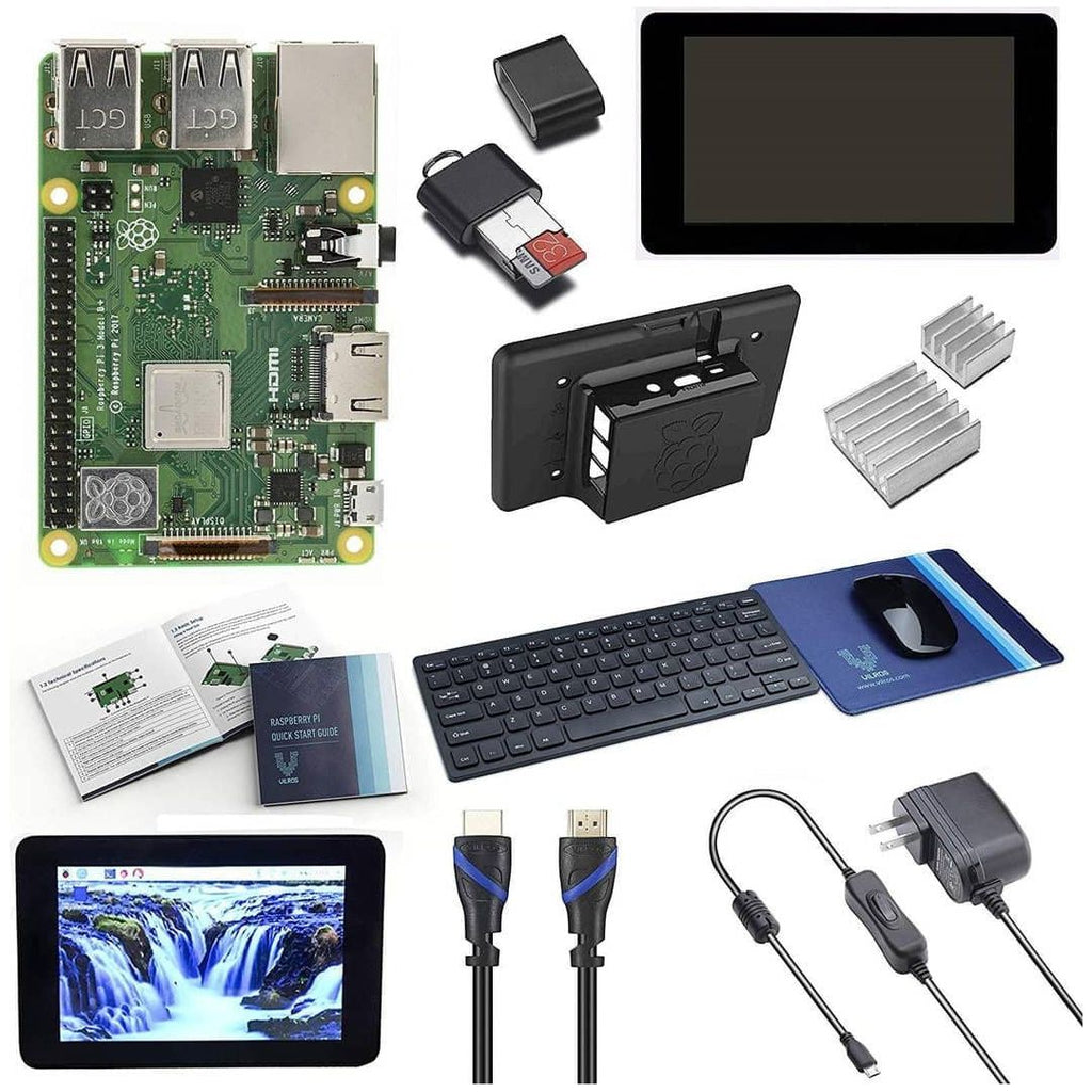 Vilros Raspberry Pi 3 Model B+ (Plus) Complete Starter Kit with 7" LCD Touchscreen Monitor & 11 Inch Keyboard with Mouse & Mouse-pad - Vilros.com