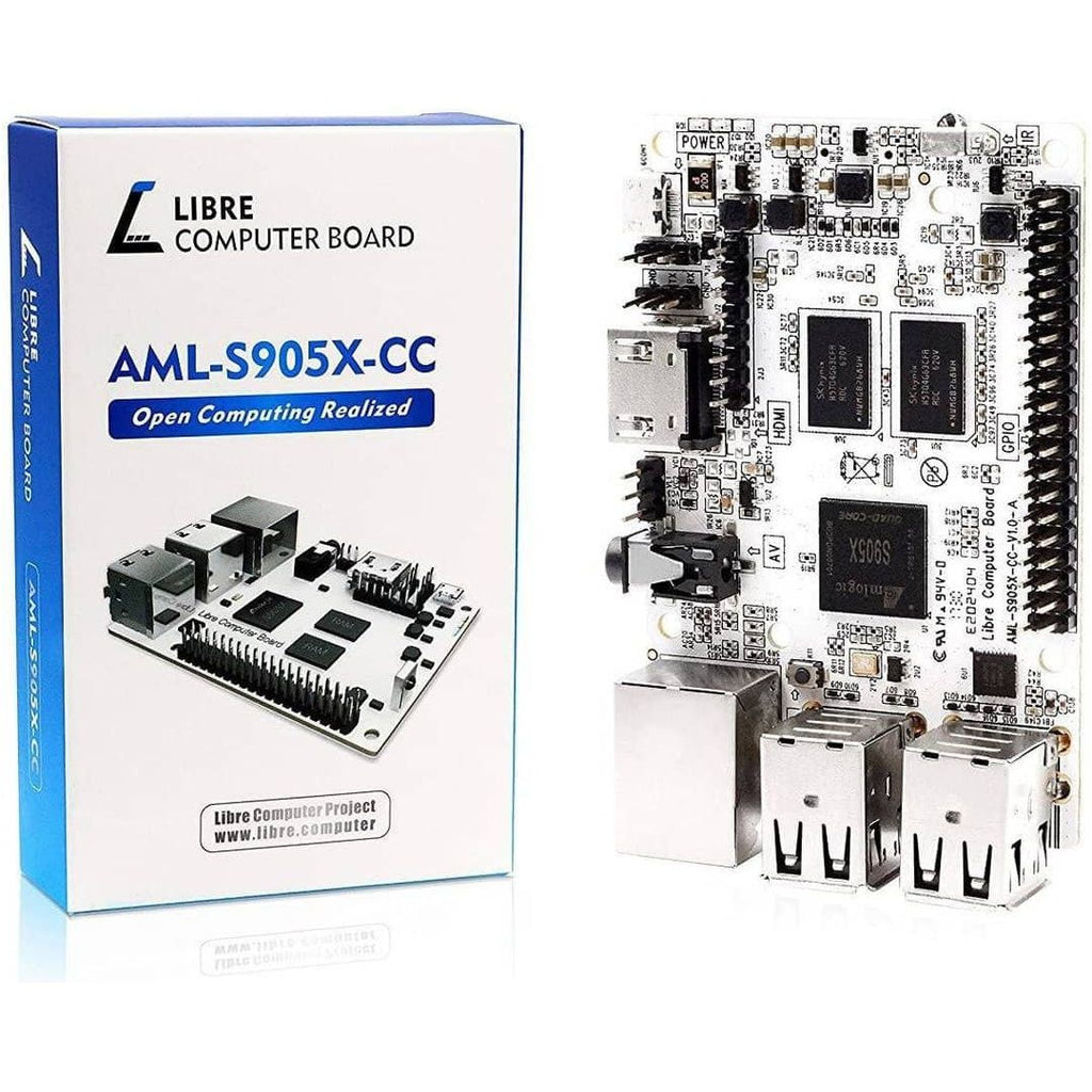 Libre Computer Board AML-S905X-CC 2GB 64-bit 4K Media Mini Computer - Vilros.com