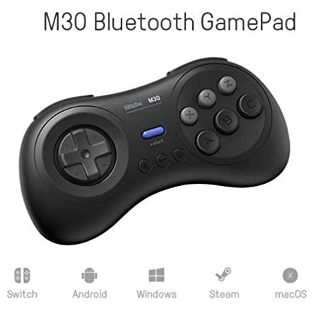 8Bitdo M30 Bluetooth Gamepad for Switch, PC, macOS and Android with Sega Genesis & Mega Drive Style - Vilros.com