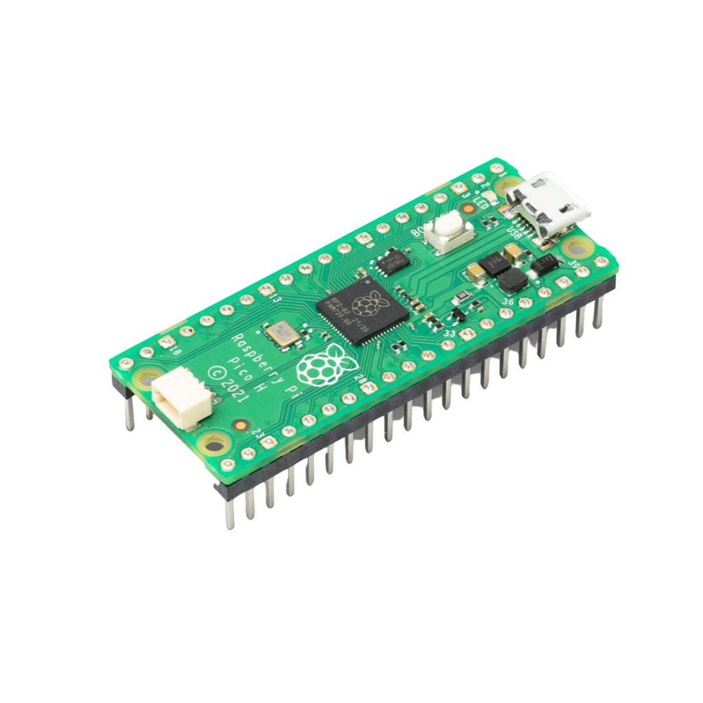 Raspberry Pi Pico H-With Soldered Headers & 3-pin JTAG connector - Vilros.com