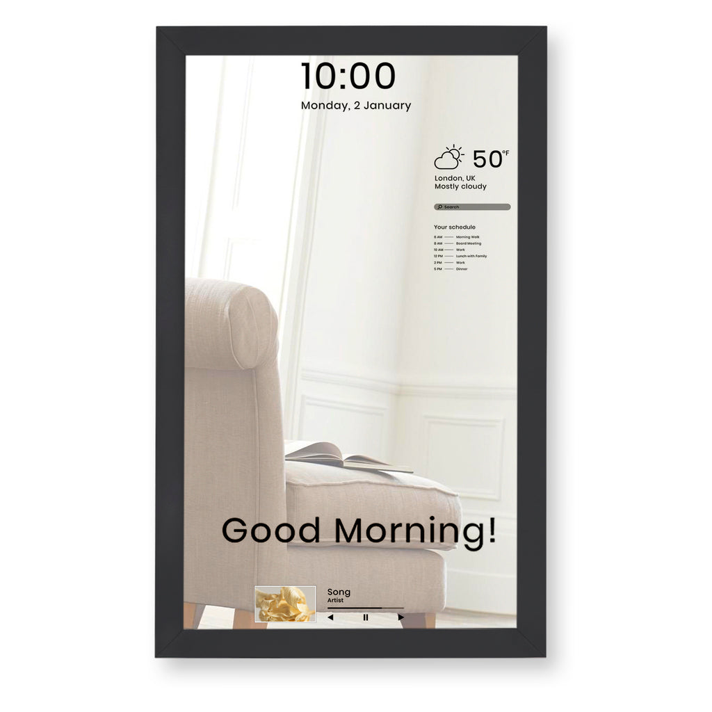 Vilros Magic Mirror V4-2 Way Mirror With Internal LCD Screen for Smart Mirrors Projects - Vilros.com